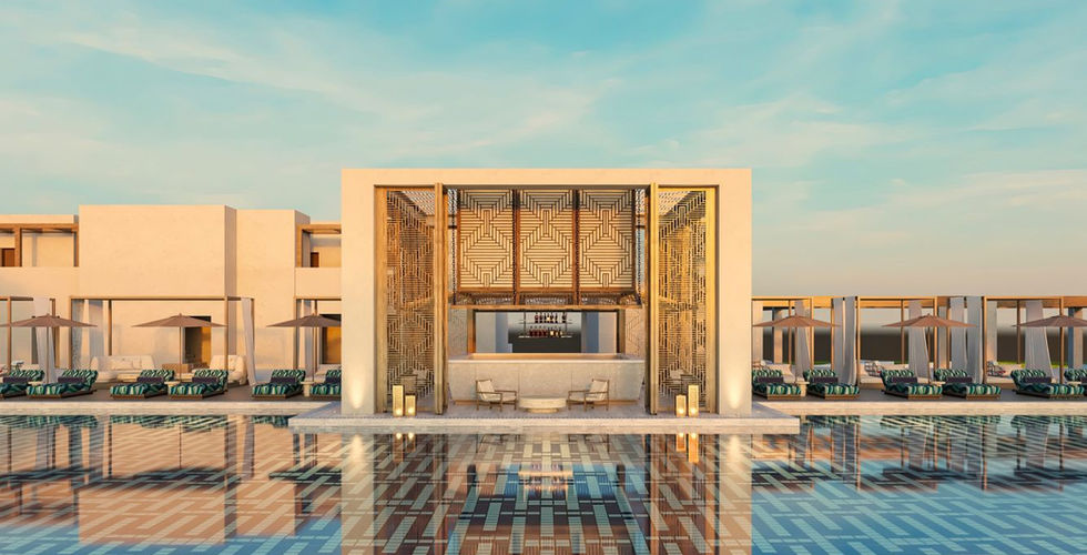 image of dining venue Isle Pool Bar, image courtesy of Amoh, a Luxury Collection, Rhodes