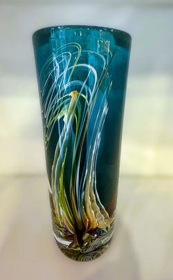 Vase Orchid turquoise