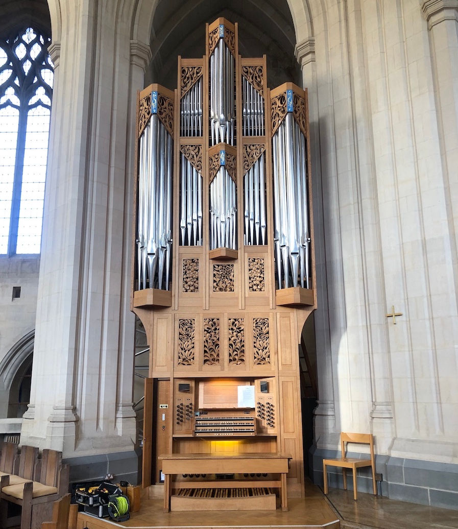 The Tickell organ in Douai Abbey which is in our care.