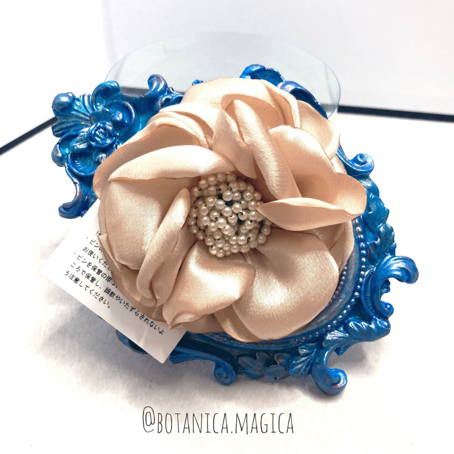 Elegant flower brooch headgear dual purpose