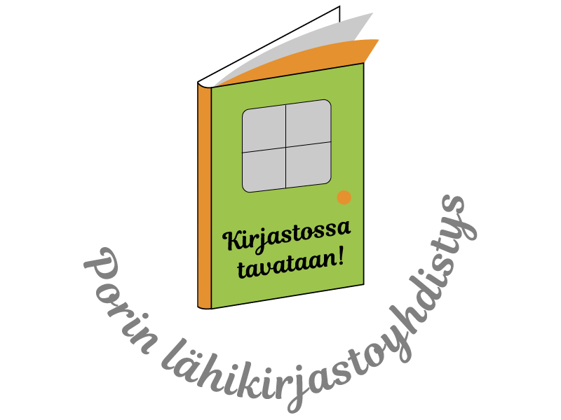 Porin lähikirjastoyhdistyksen logo.