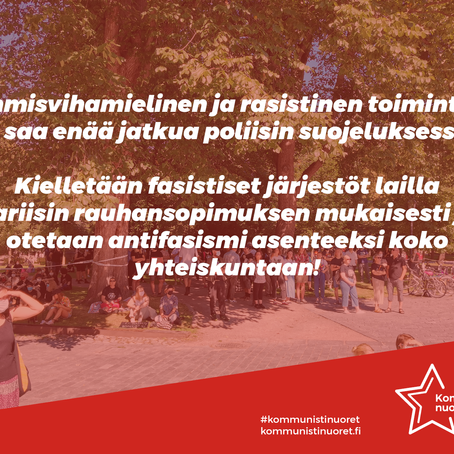 Kielletään fasistinen toiminta Suomesta