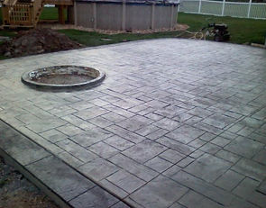 ashlar slate stamped patio, shepard concrete