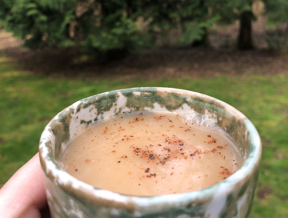 chai latte with adaptogens