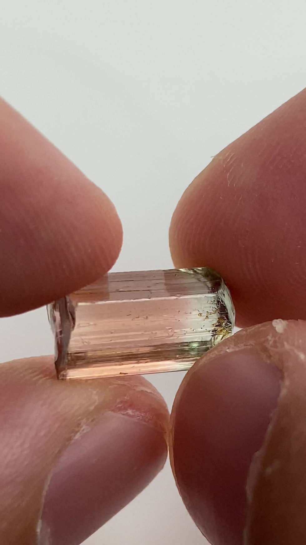 Thumbnail: Bi-color Congo Tourmaline Facet Rough 1.3 Grams (544p)