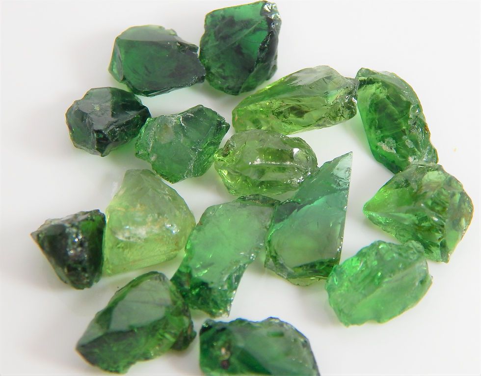 Thumbnail: Chrome Tourmaline Facet Rough 5.34 Grams 15pcs (822p)