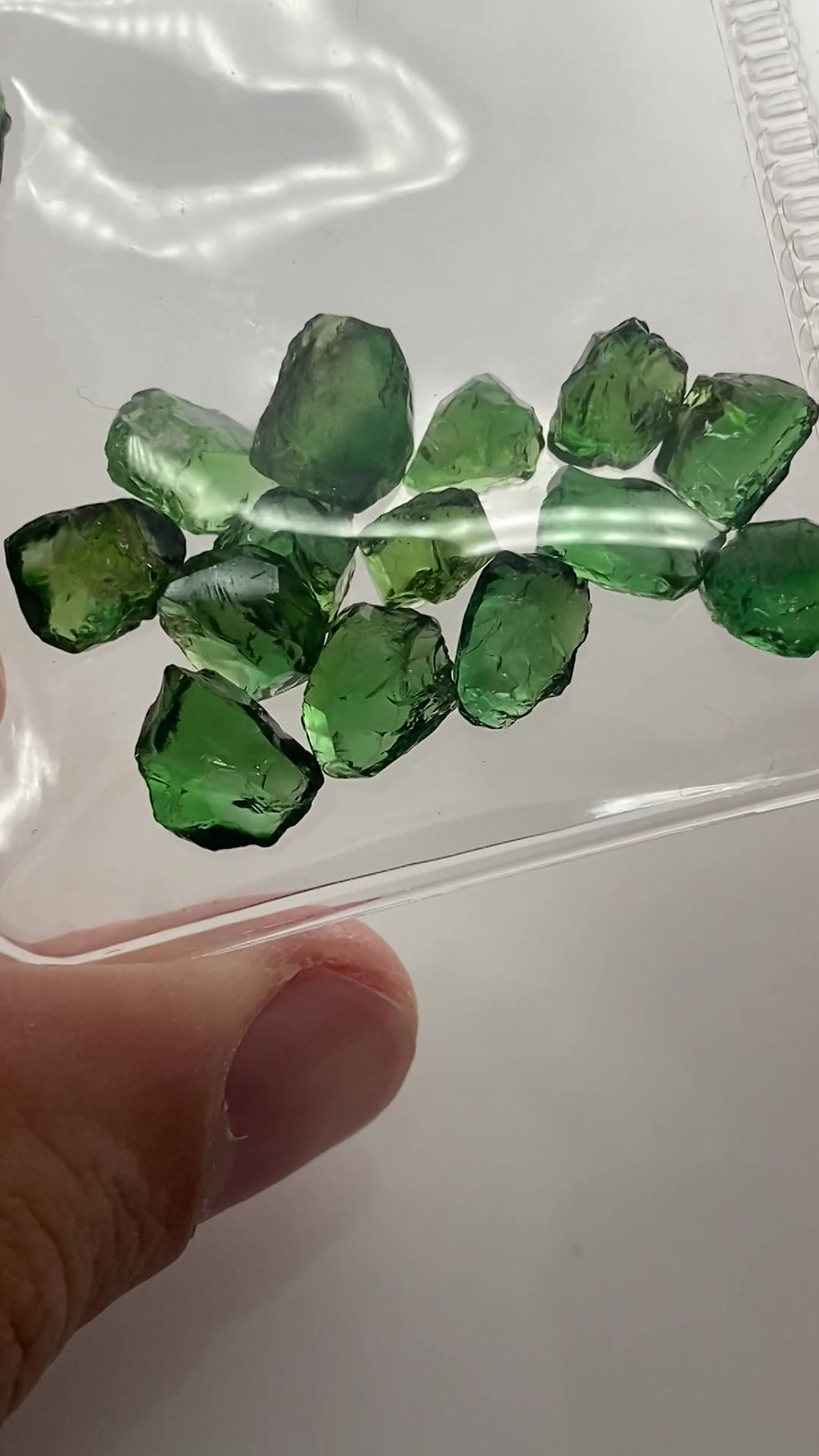 Thumbnail: Chrome Tourmaline Facet Rough 5.06 Grams 15pcs (823p)