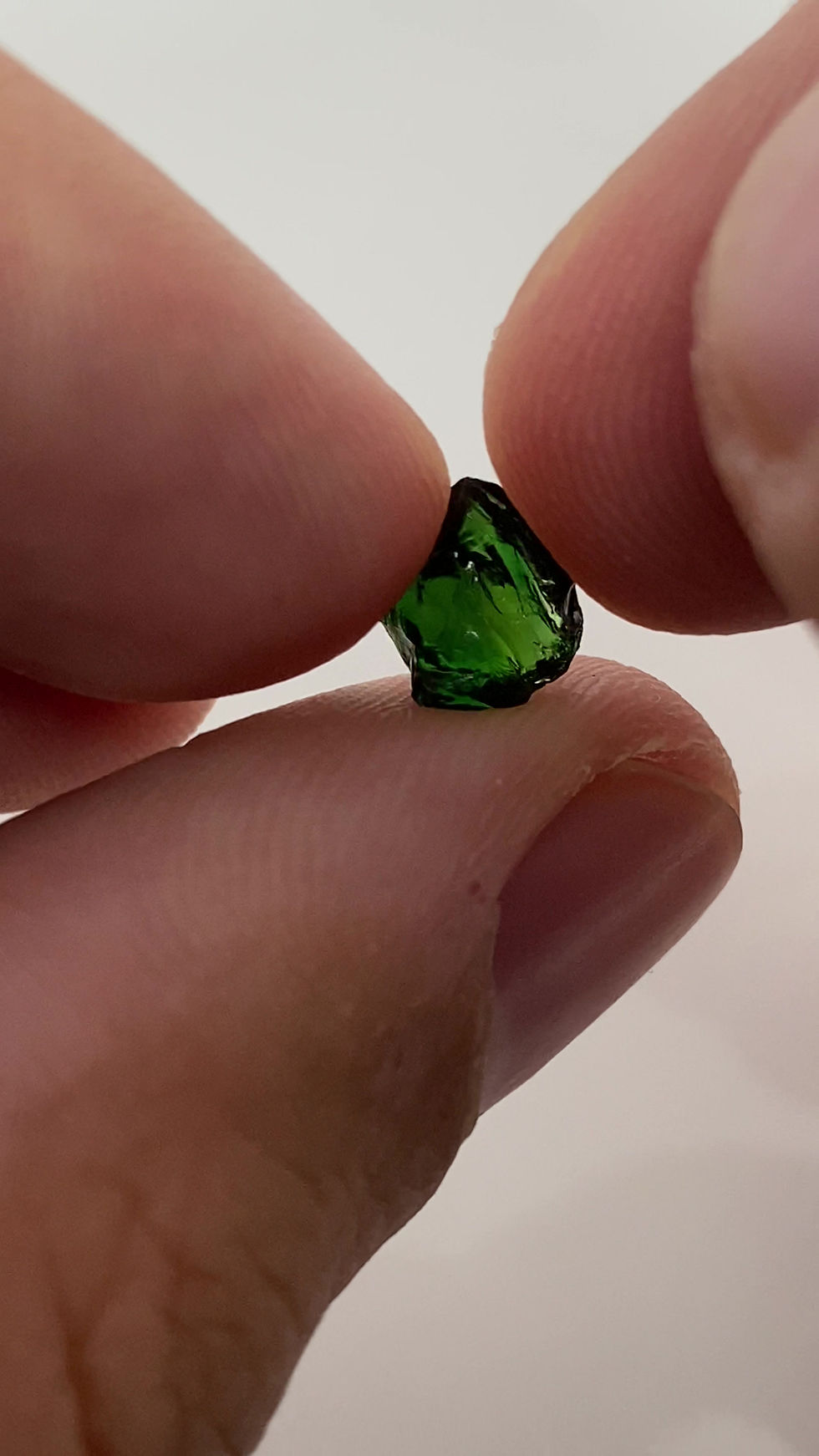 Thumbnail: Chrome Tourmaline Facet Rough 0.26 Grams (804p)