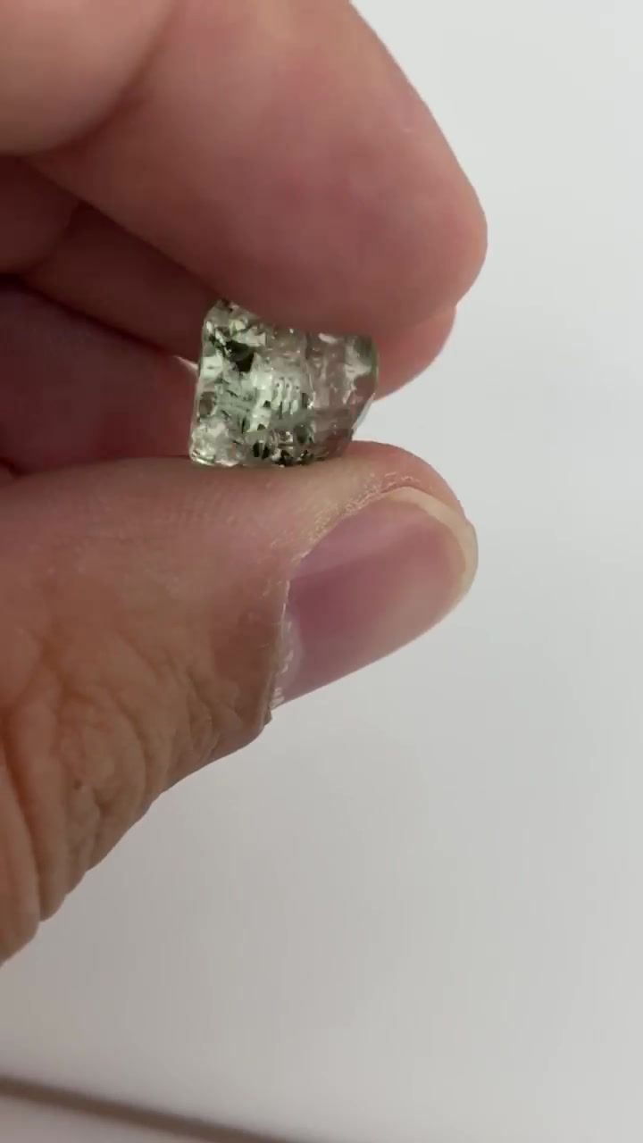 Thumbnail: Mint Garnet Facet Rough/Crystal 1.2 Grams (#119p)