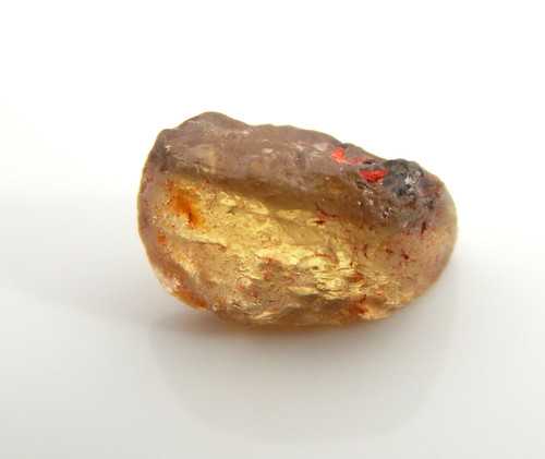 Saphir Orange Naturel Non Chauffé - 11 Ct - Brut Facetté D'Umba, Tanzanie