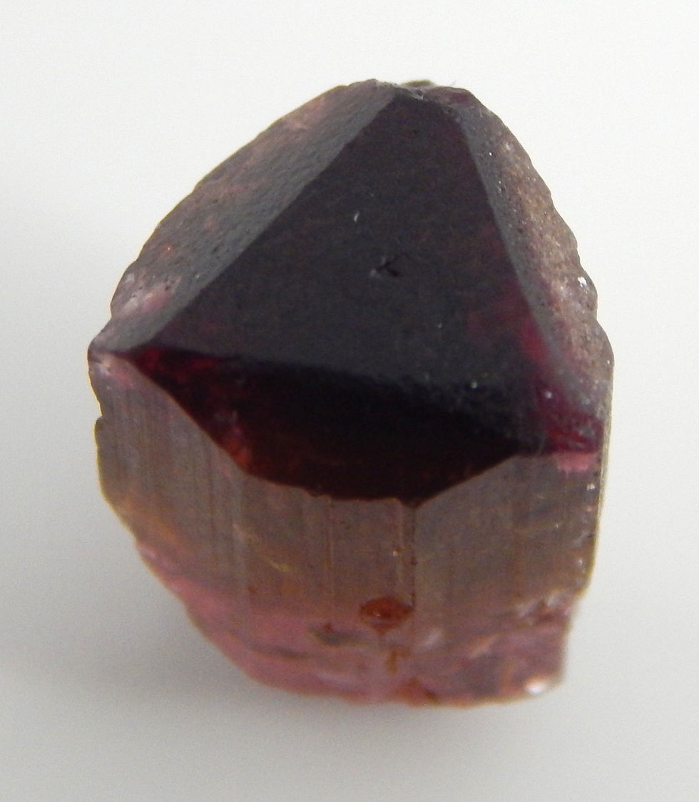 Thumbnail: Russian Tri-color Tourmaline Triangle Terminated Crystal (#39)