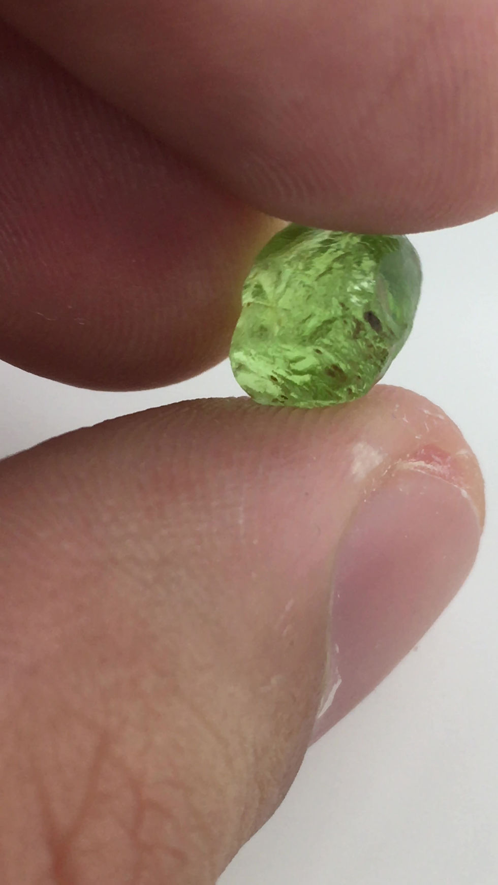 Thumbnail: Mint Peridot Facet Rough 0.9 Grams (#31p)