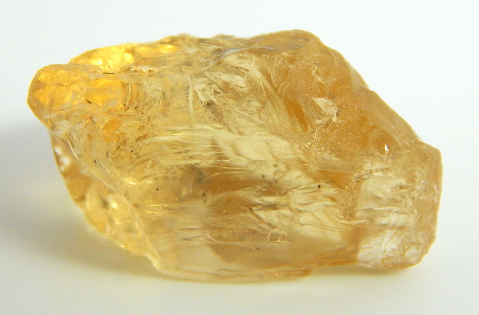 Thumbnail: Yellow Scapolite  top facet grade Rough 4.6 Grams (#13p)