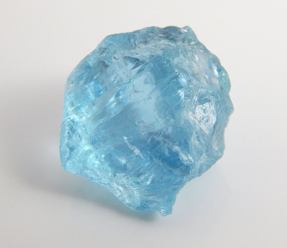 Thumbnail: Madagascar Aquamarine Facet Rough 3.7 Grams (#49p)