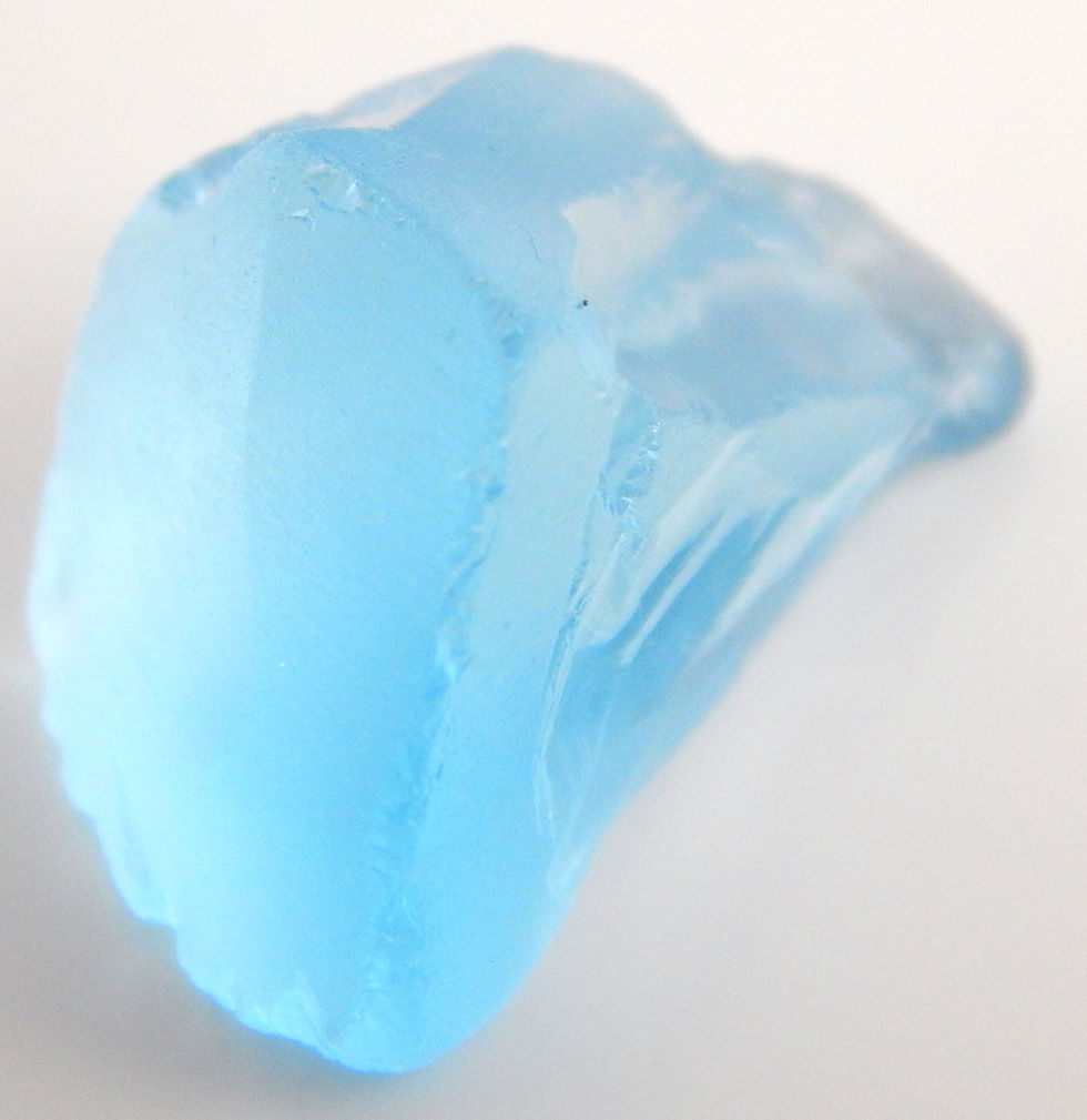 Thumbnail: Select Sky Blue Topaz Facet Rough 3.4 Grams (#28p)