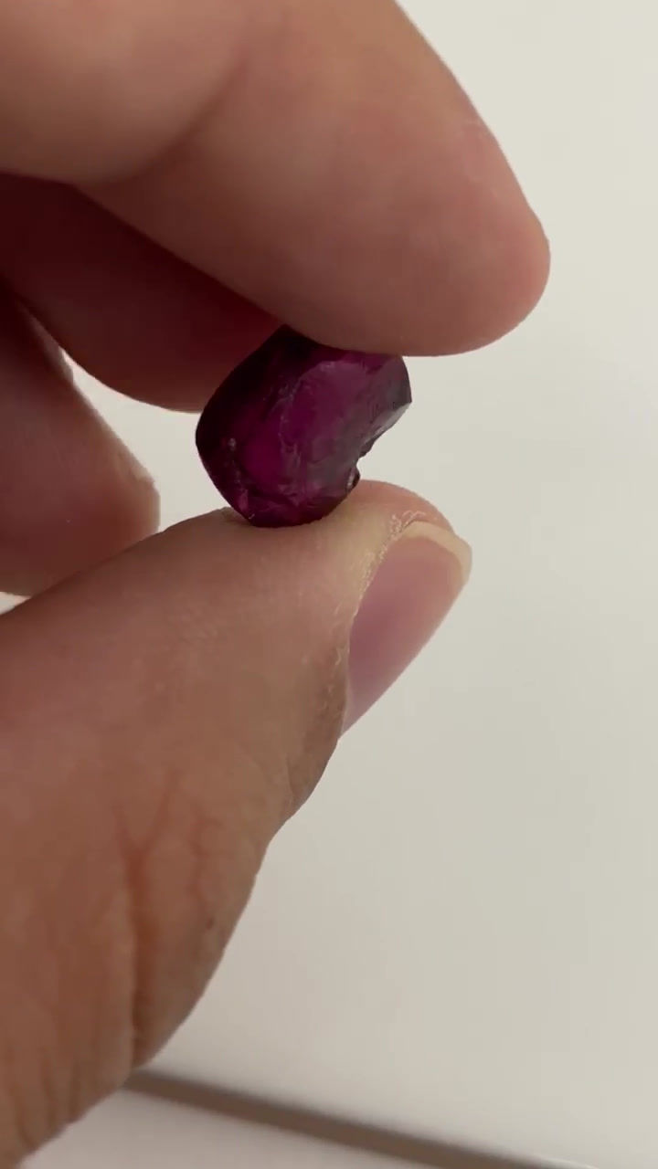 Thumbnail: Rhodolite Garnet Facet Rough 1.8 Grams (#115p)