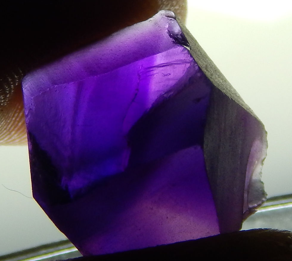 Thumbnail: Top Facet Grade Rough Dark Purple Amethyst 2.1 Grams (#20)
