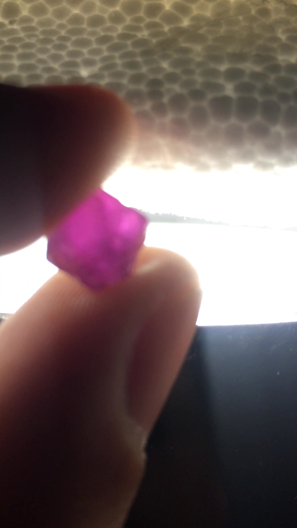 Thumbnail: Purple Umba Sapphire Facet Rough 0.7 Grams (#14p)