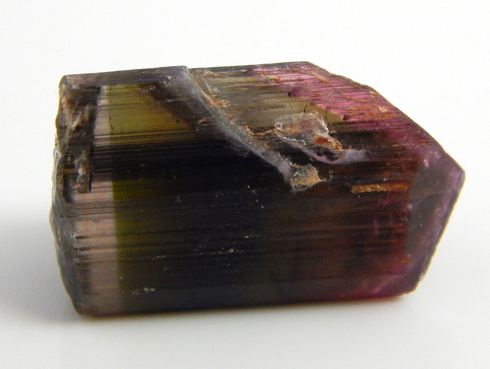 Thumbnail: Tourmaline Tri-color Crystal Rough 2.8 Grams (#154)