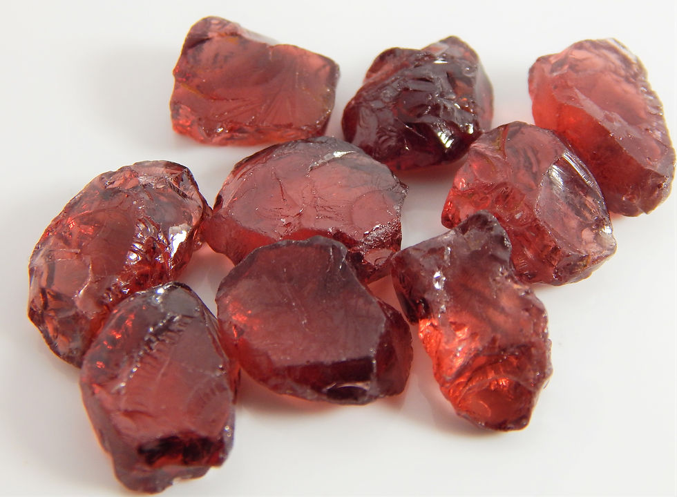Thumbnail: Malaya Garnet facet Rough 10.34 grams 9 pcs (835p)