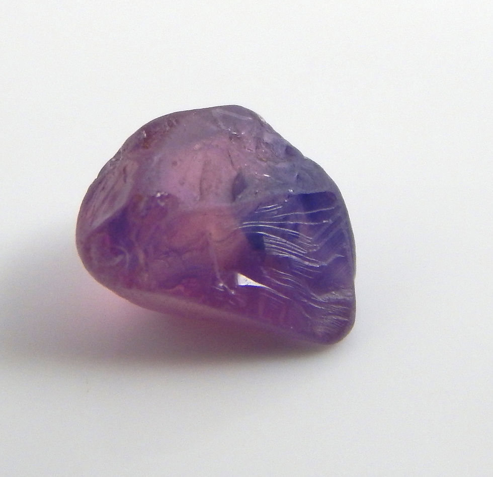 Thumbnail: Purple Tunduru Sapphire Facet Rough 0.3 Grams (#315p)