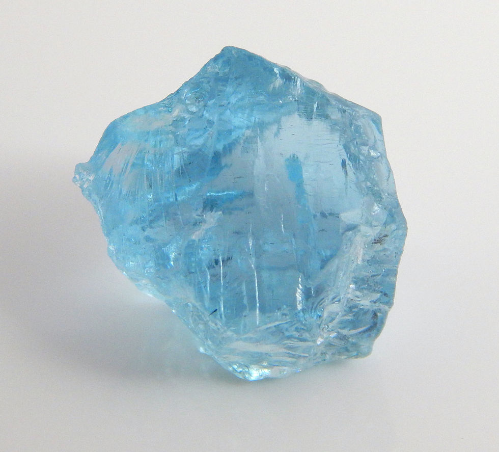 Thumbnail: Madagascar Aquamarine Facet Rough 3.7 Grams (#49p)