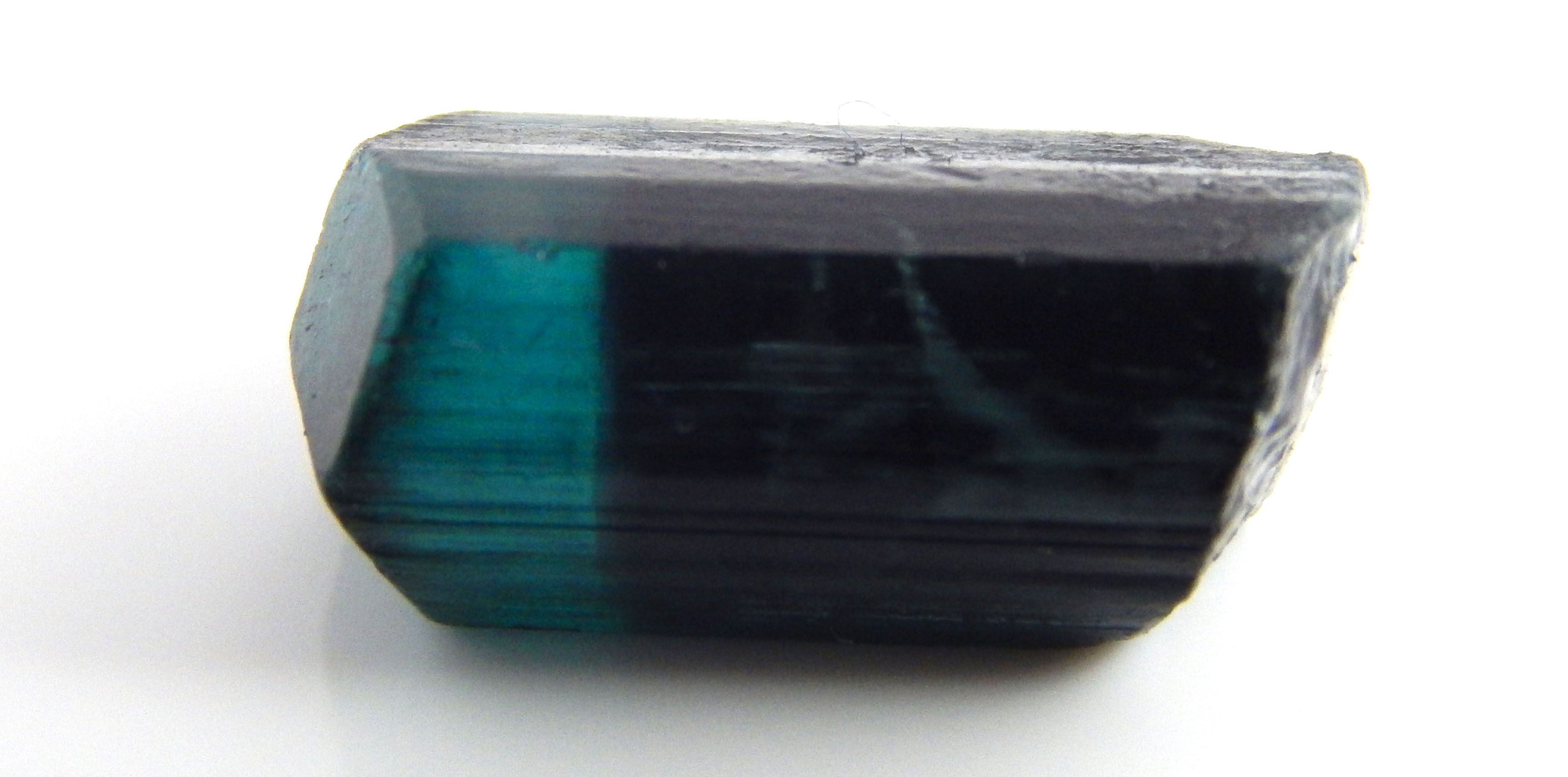 Indicolite Bi-color Tourmaline Crystal 1.6 Grams (#30)