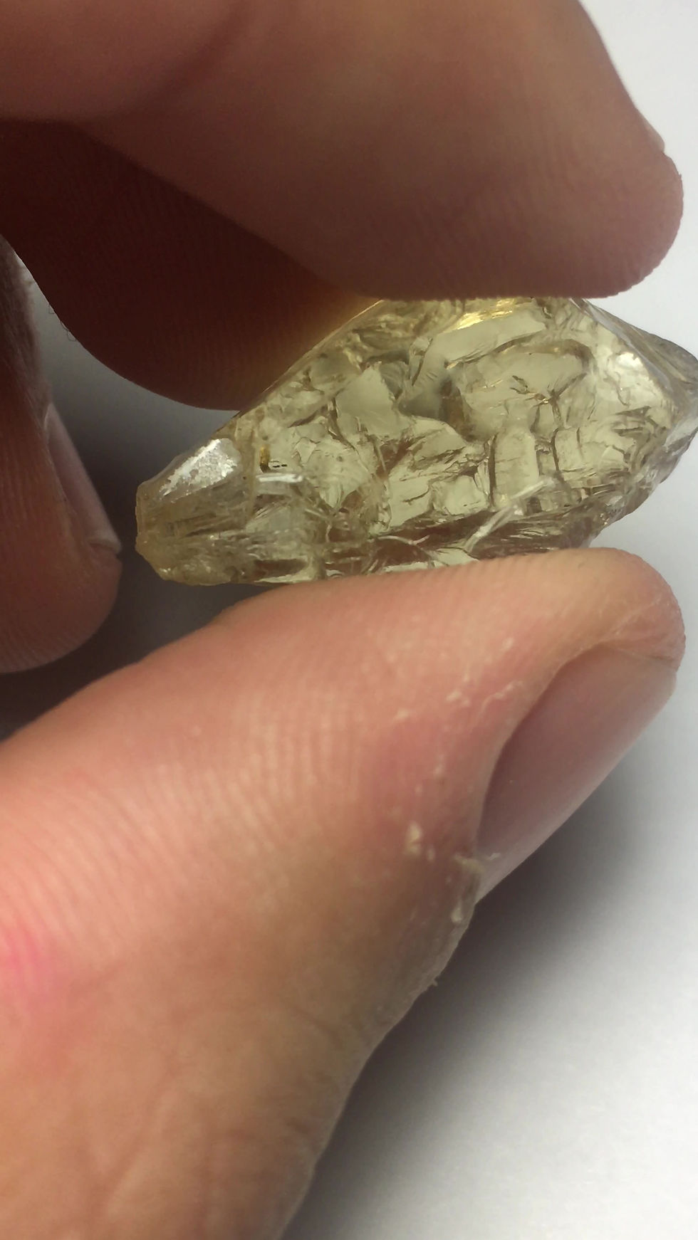 Thumbnail: Yellow Scapolite  top facet grade Rough 4.6 Grams (#13p)
