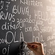 Chalkboard with Different Languages