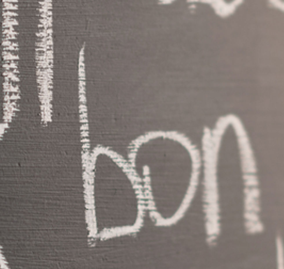 Chalkboard with Different Languages