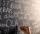 Chalkboard with Different Languages