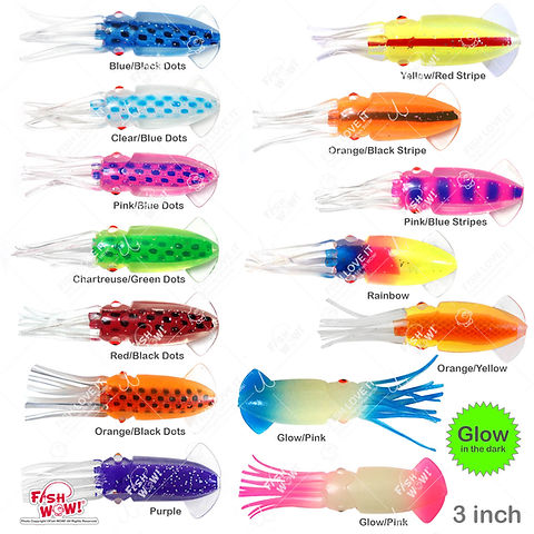3" Octopus Lure - 5 pieces | Fish WOW! 3" Octopus Lure - 5 pieces | Fish WOW!