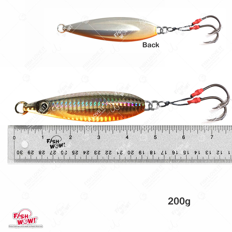 Thumbnail: 200g Flat Fall Jig Random Colors - 5 pieces