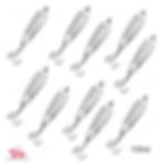 10pcs 1/2oz Hopkin Style Casting Spoon Jig Lures Hammered Spoons with a Treble Hook - Silver Chrome