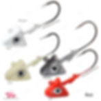 6oz Shad Jig Head 32786 MUSTAD Hook 2X Strong 10/0 Black Nickel Hooks Jigheads
