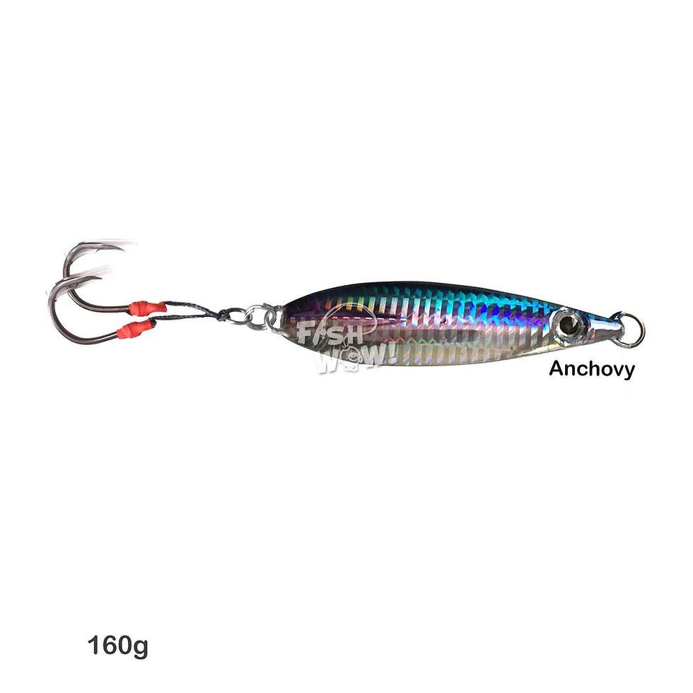 Thumbnail: 160g Flat Fall Jig Random Colors - 10 pieces