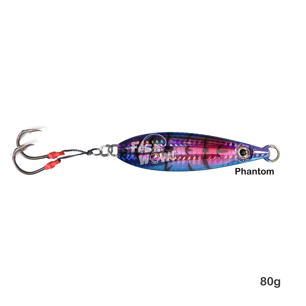 Thumbnail: 80g Flat Fall Jig Random Colors - 5 pieces