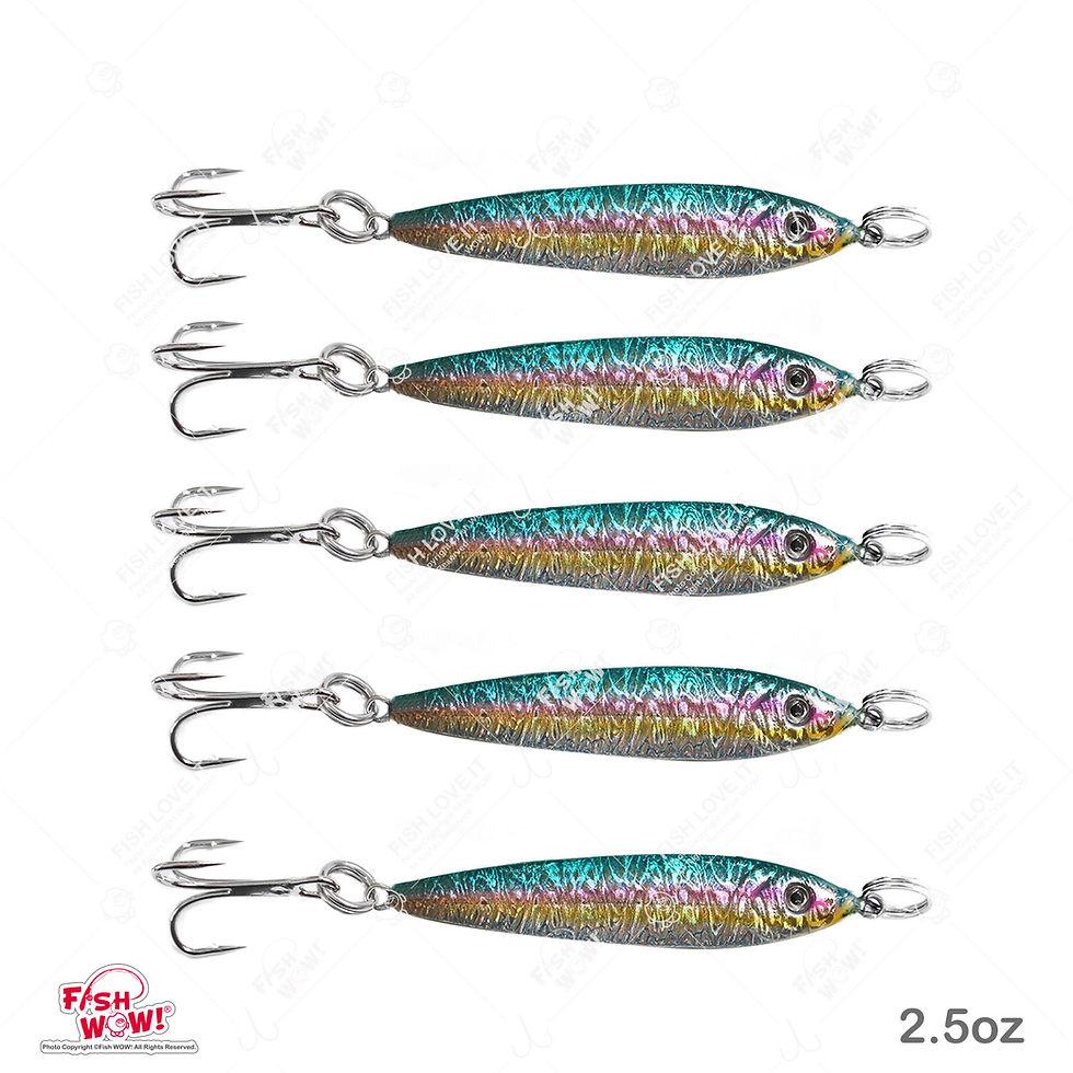 Thumbnail: 2.5oz Mega live bait jig - 5 pieces