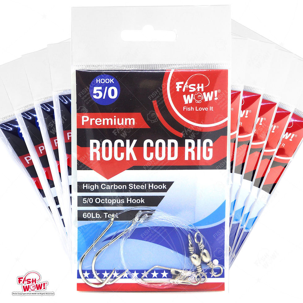 5/0 Fishing Rock Cod Rig - 10 packs | Fish WOW!
