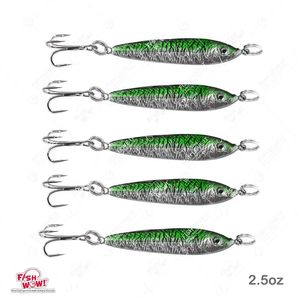 Thumbnail: 2.5oz Mega live bait jig - 5 pieces