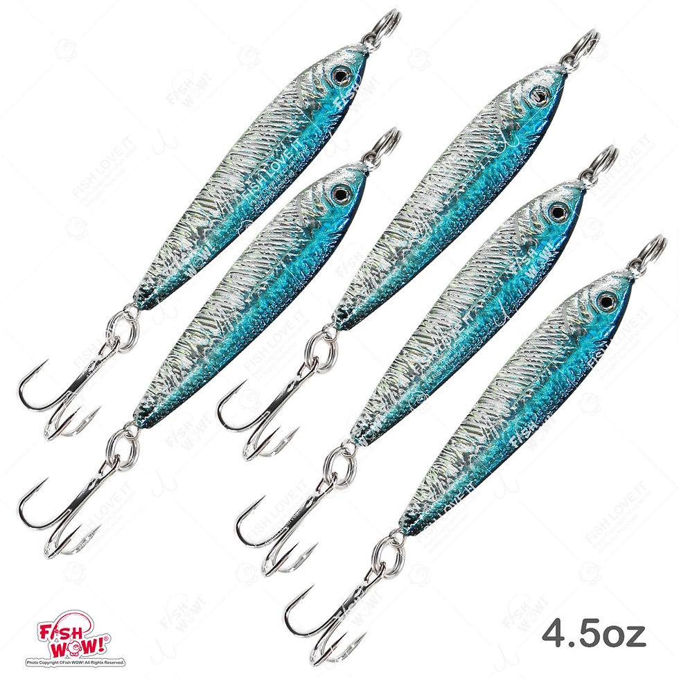 Thumbnail: 4.5oz Mega live bait jig - 5 pieces