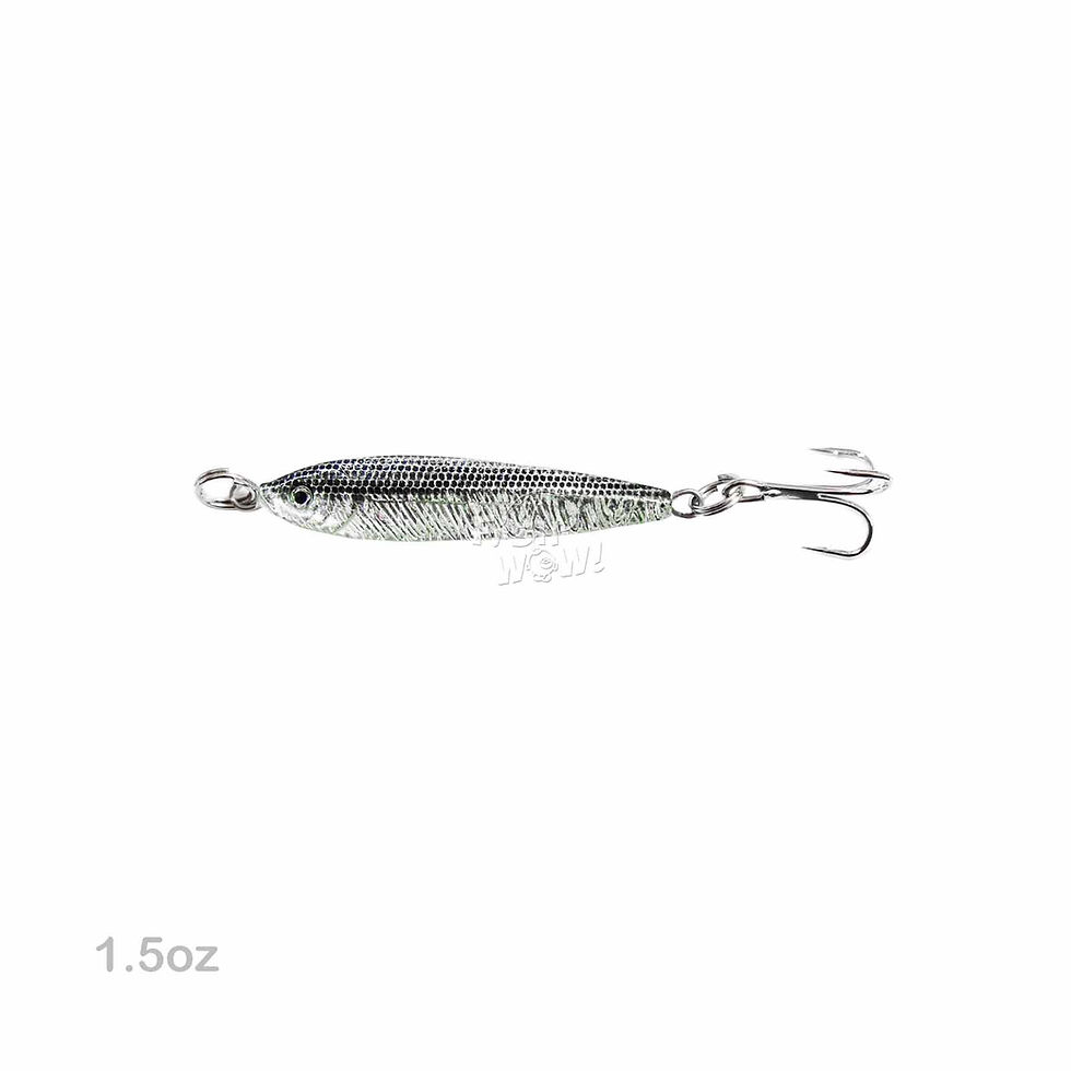 Thumbnail: 1.5oz Mega live bait jig Random Colors - 20 pieces