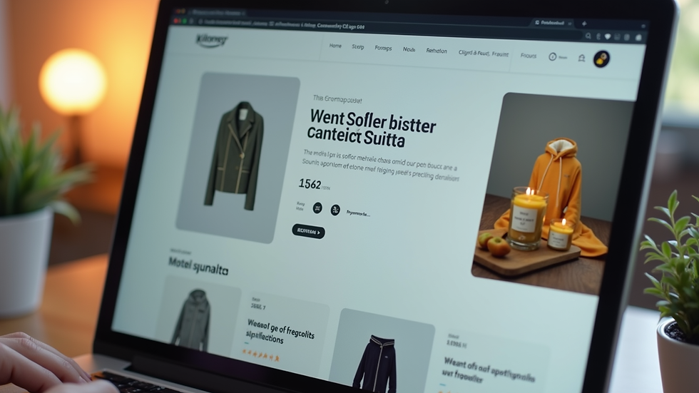 Wide angle view of a modern price comparison website interface