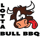lotta bull bbq logo is a comic bull head