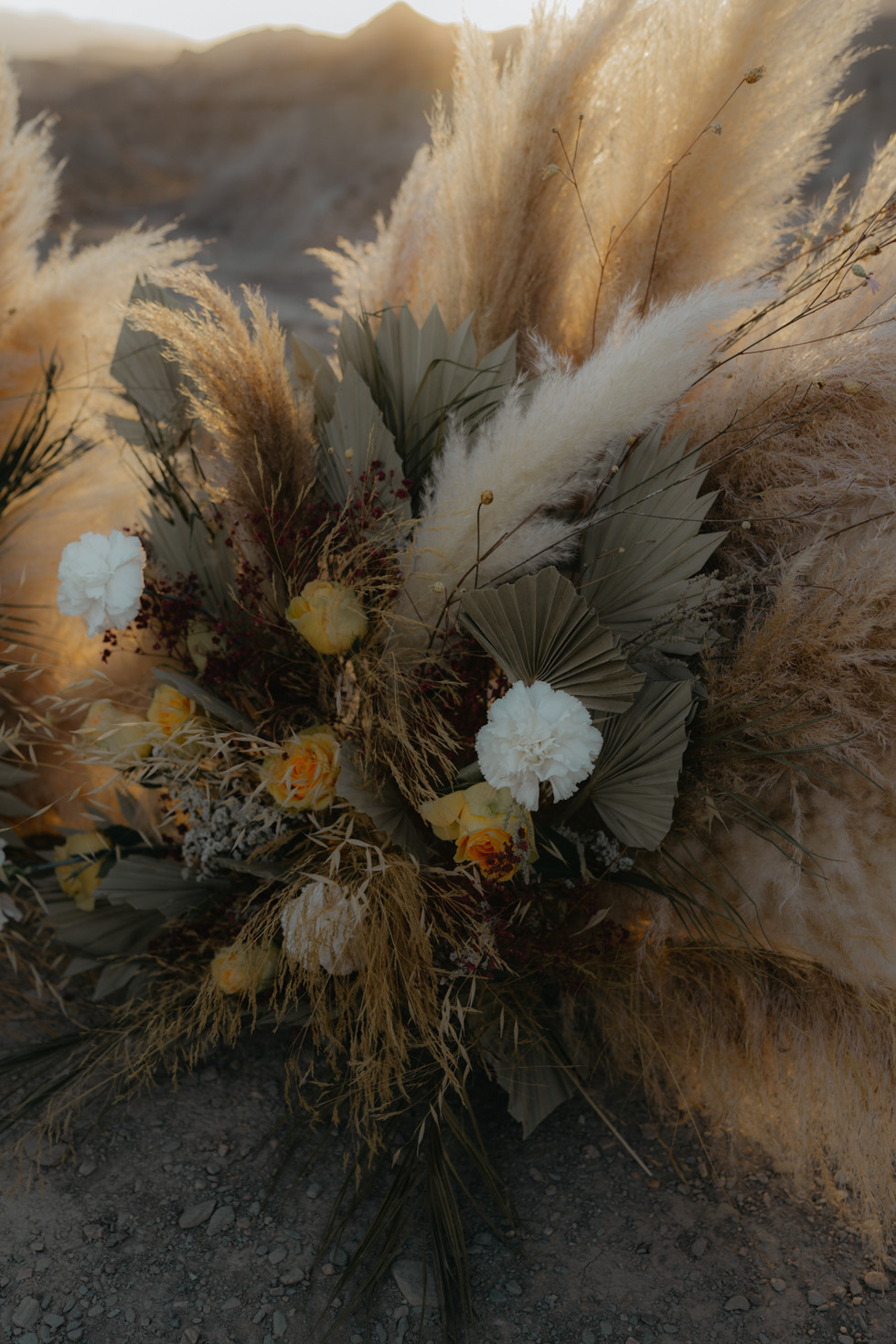Modern Boho Decor Desert Wedding Spain