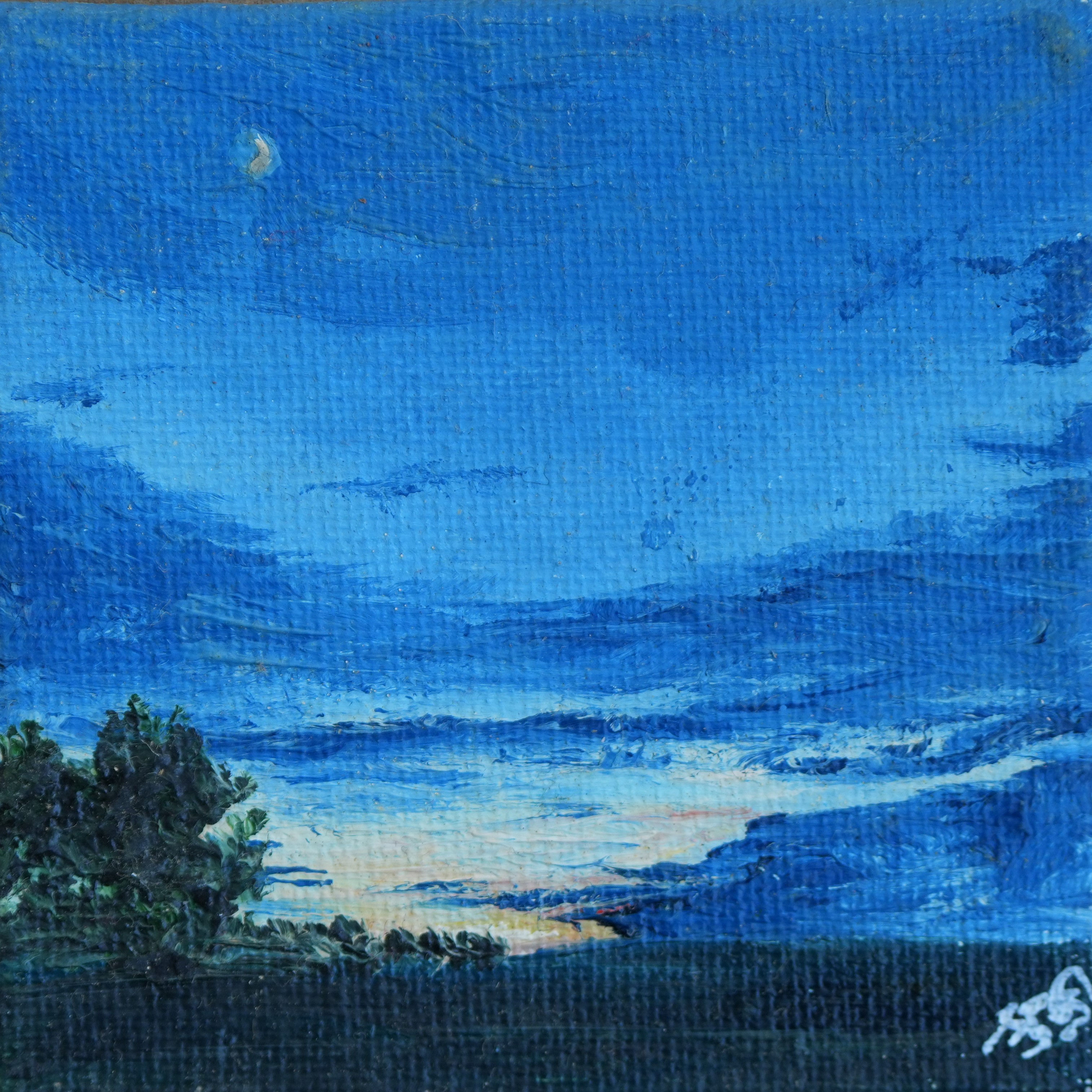 Dusk Sky Scape (3"X3")