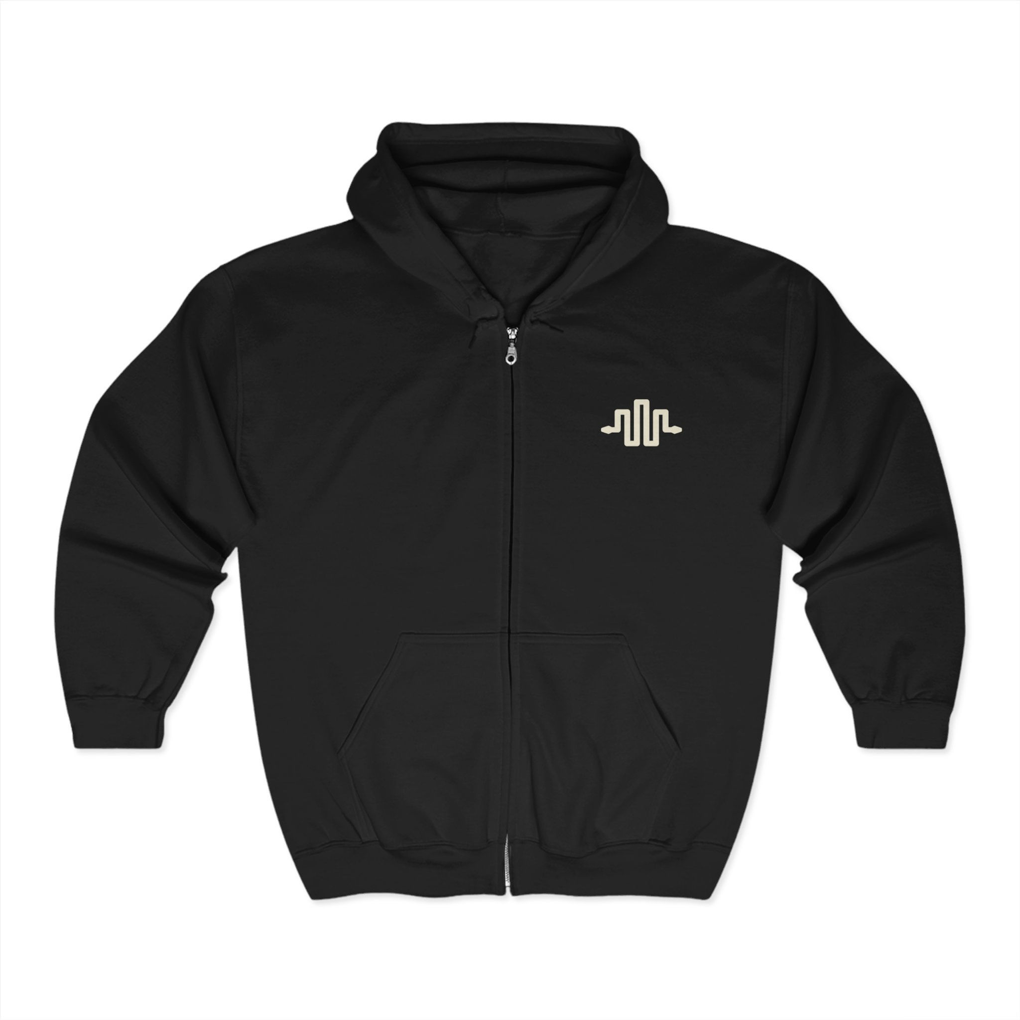 Black Zip-Up Hoodie