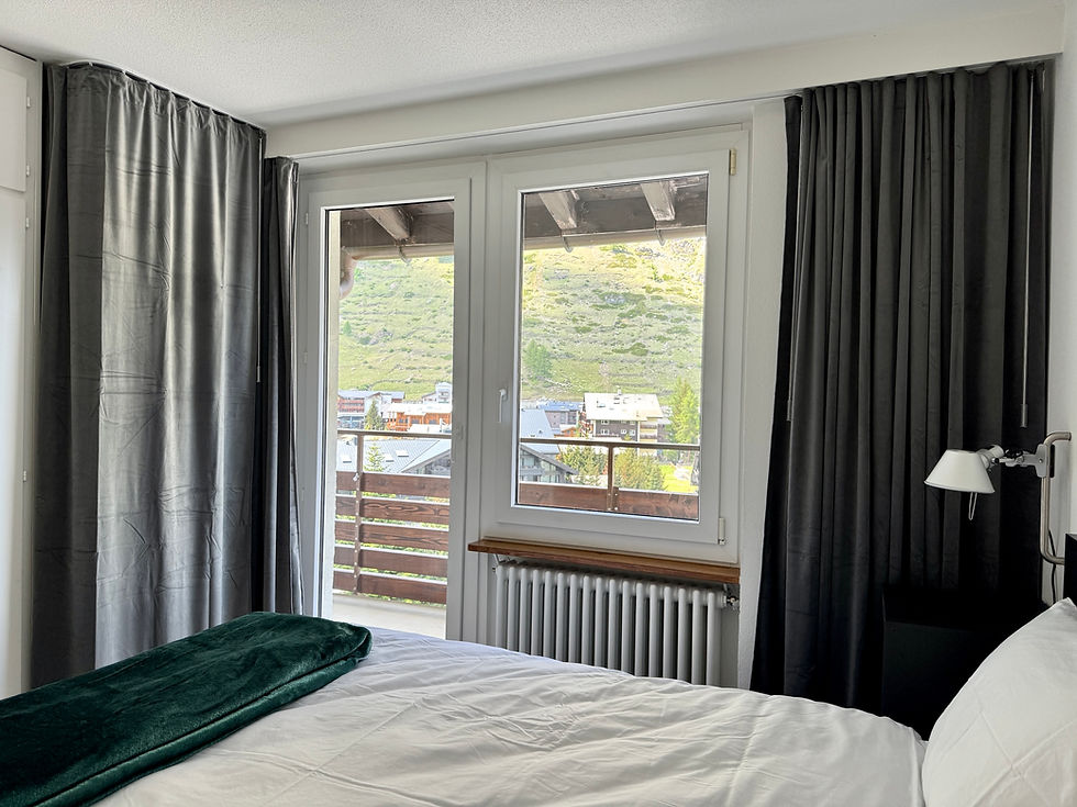 double bedroom zermatt views - vacation apartment