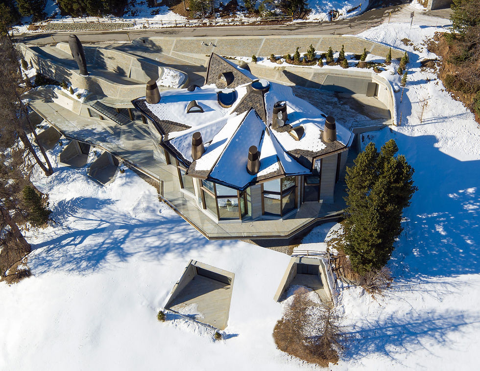 st moritz villa bird’s-eye view