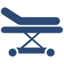 Stylized medical cross/stretcher